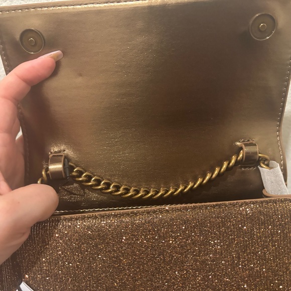 Kurt Geiger Glittering Brown Crossbody Bag - Picture 8 of 14